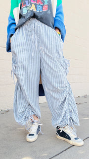 Casual Vibes Striped Harem Pants