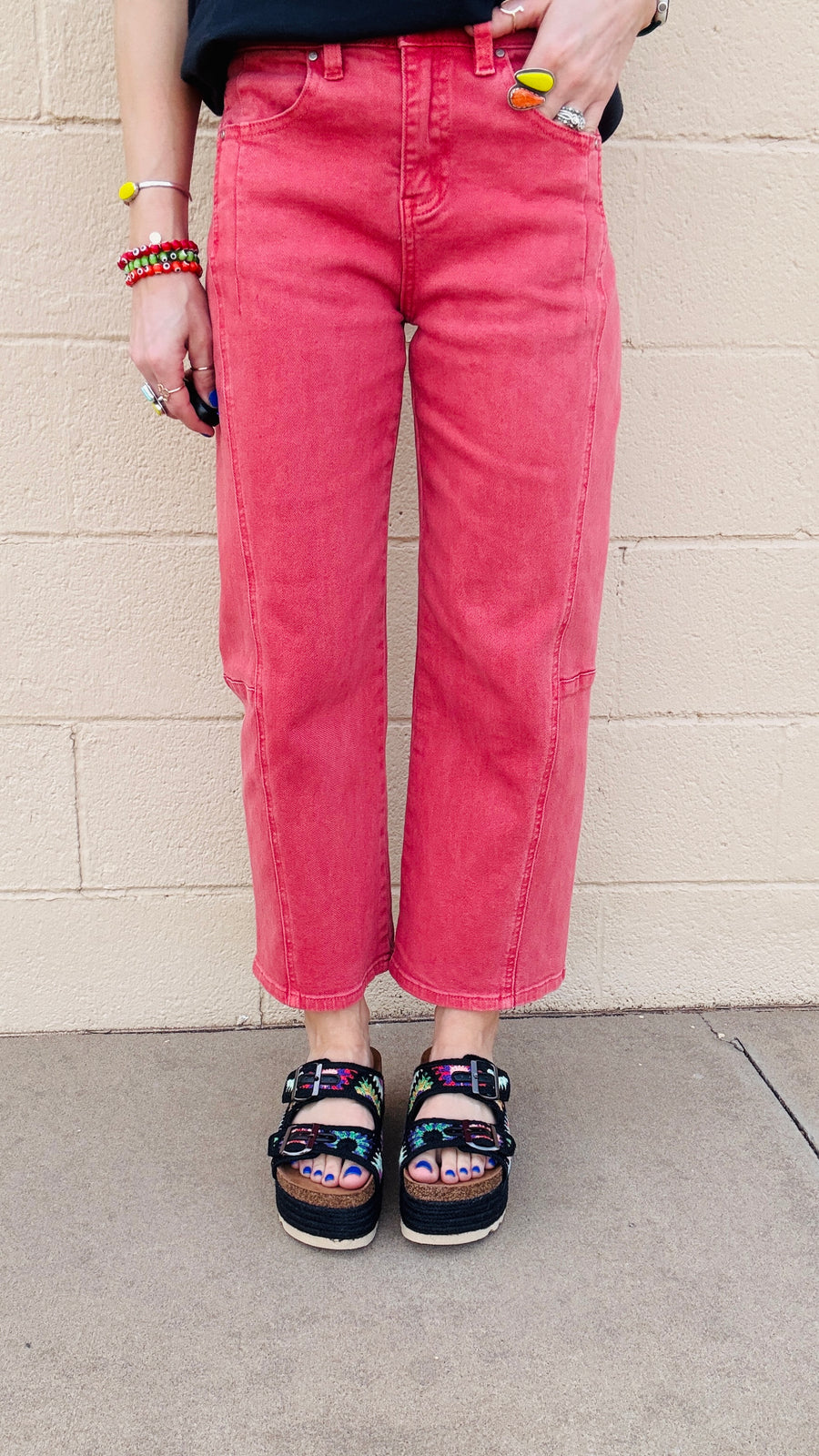 Brick Lane Crop Wide-Leg Jeans