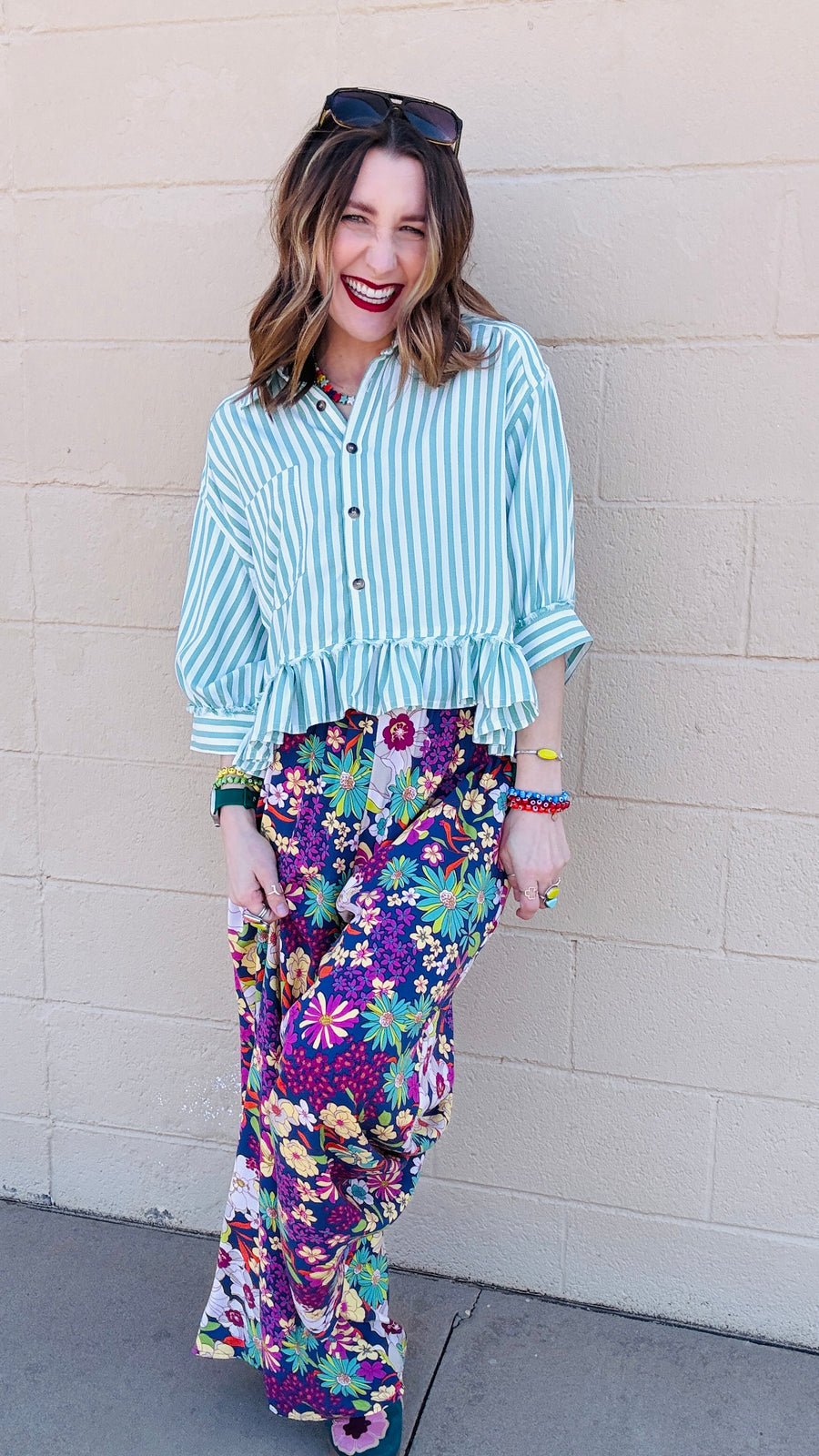 Garden Party Floral Wide Leg Pant