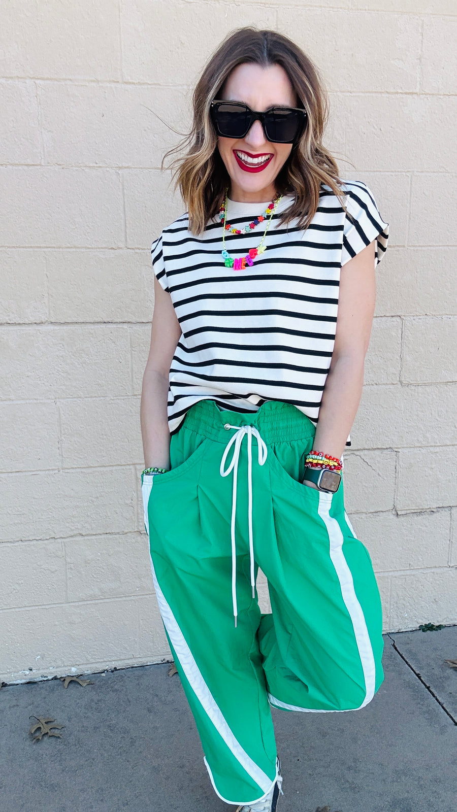 Keepin' it Classic Striped Cap Sleeve Top