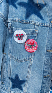Eagle Gameday Buttons - Red or White