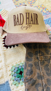 Bad Hair Day Grandpa Brown Corduroy Trucker