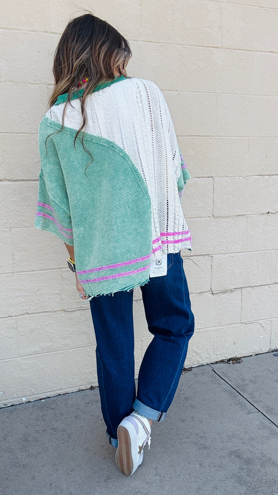 Vintage Varsity Lace Top