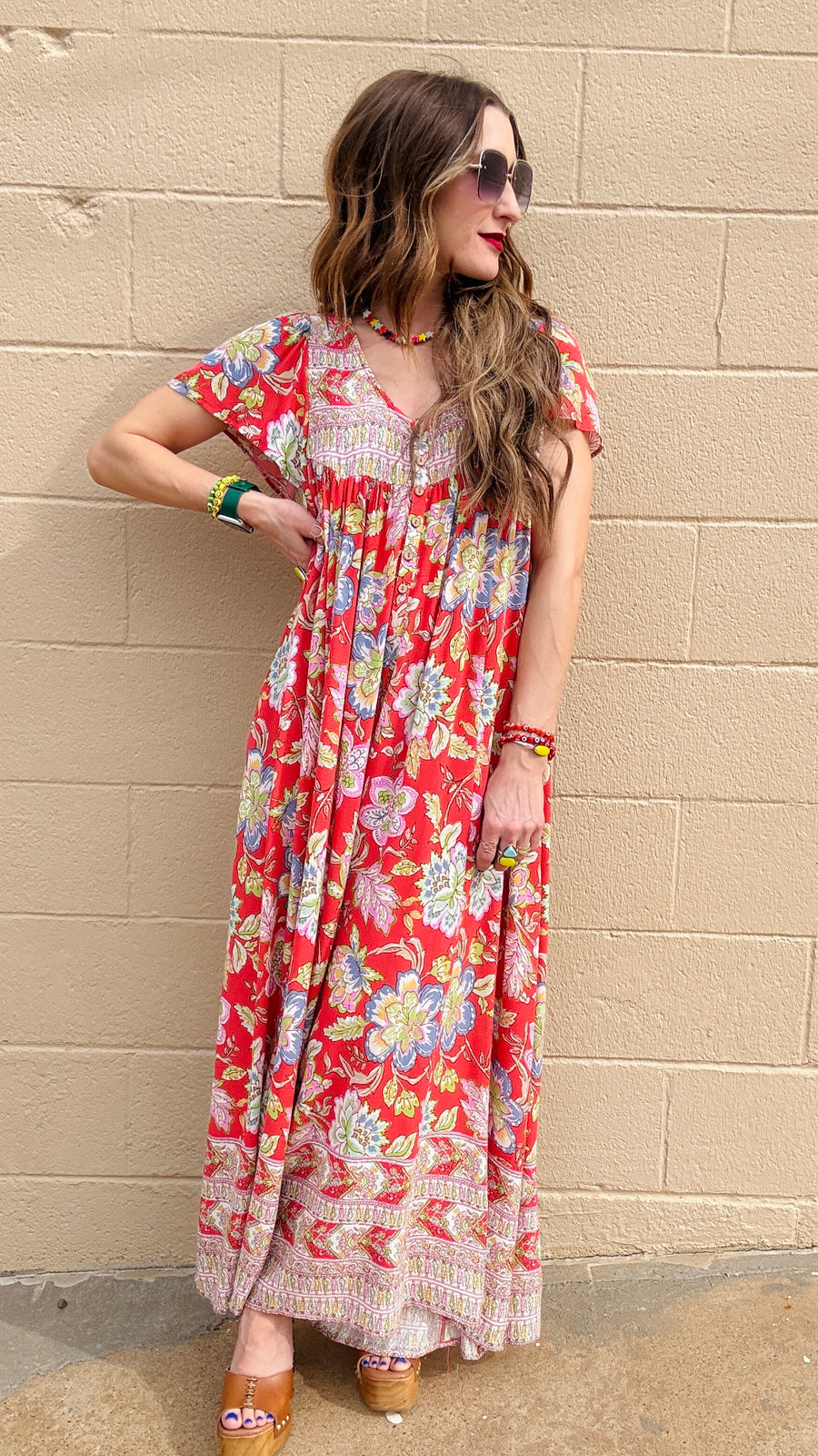 Blossom Breeze Flutter Sleeve Jumpsuit