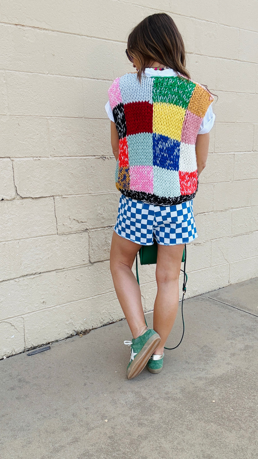 Prism Patchwork Tie-Front Vest