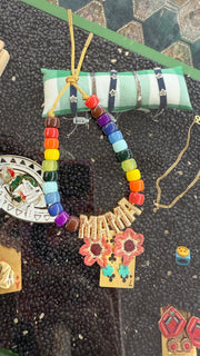 Mama Multicolor Beaded Bracelet