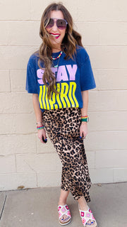Stay Weird Acid Wash Tee
