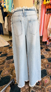 Blue Haze Frayed Jeans