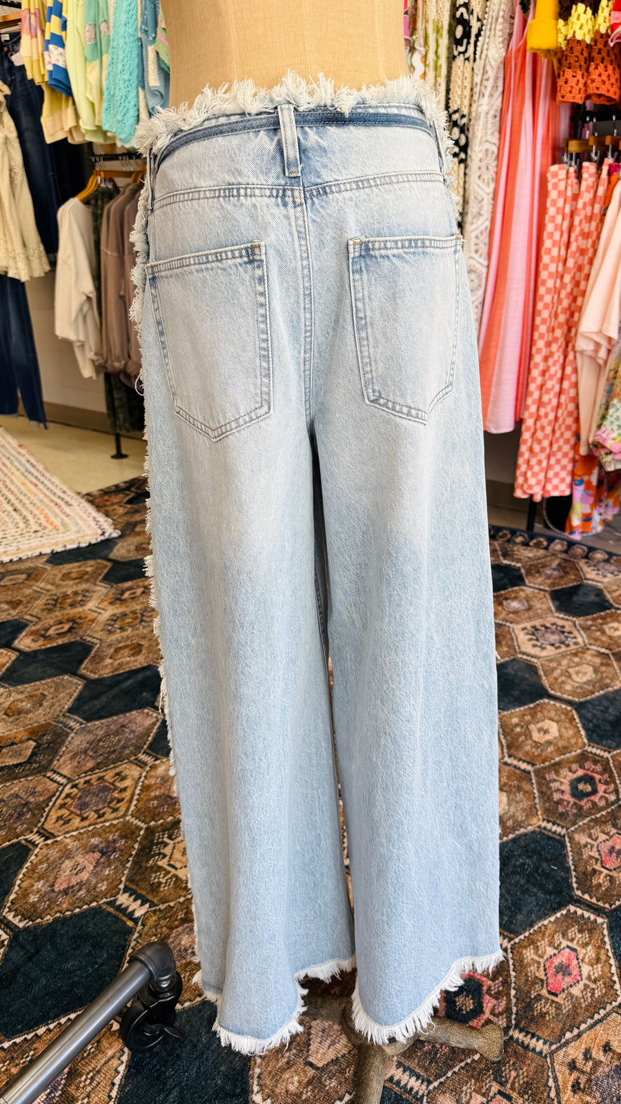 Blue Haze Frayed Jeans