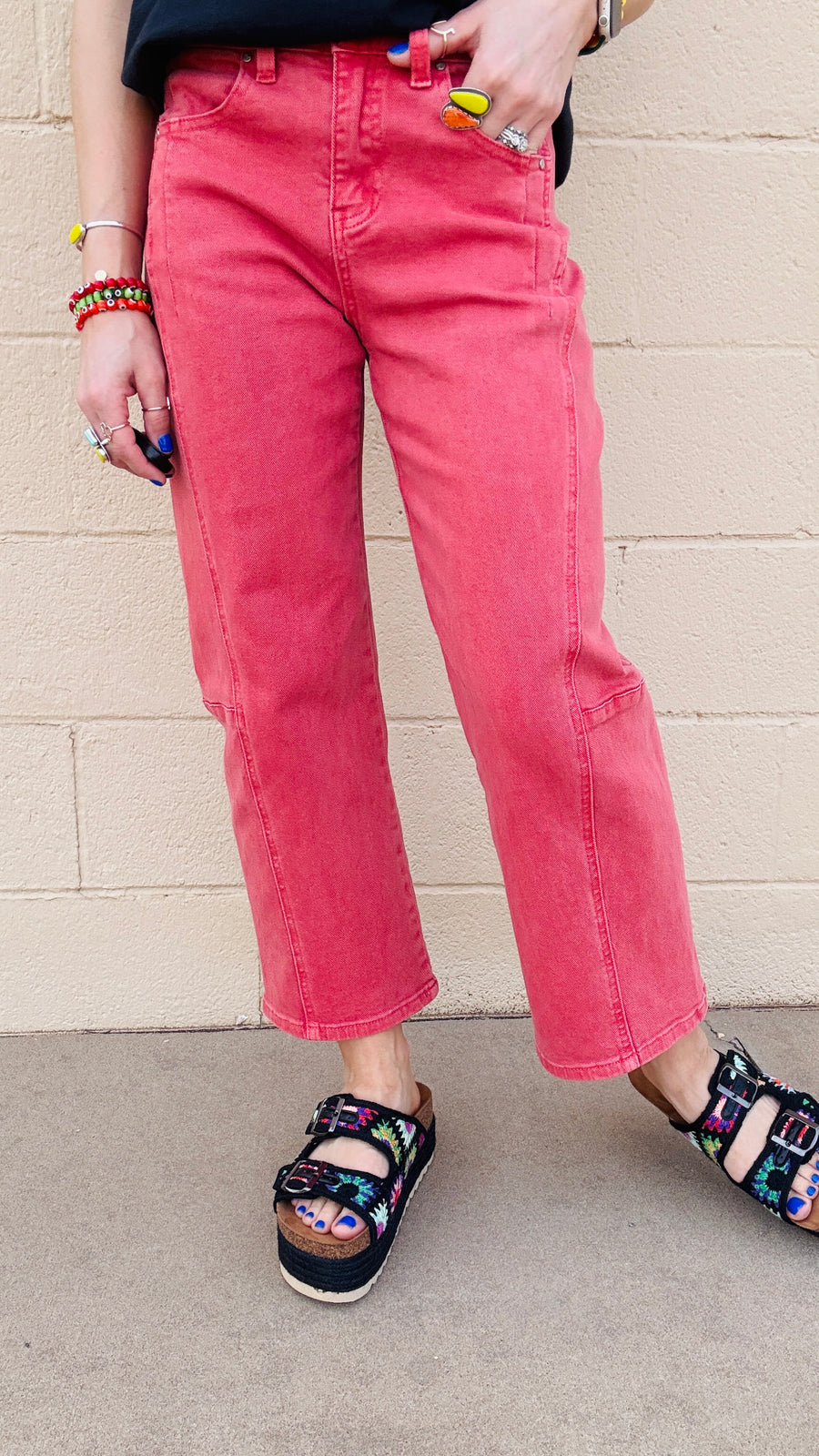 Brick Lane Crop Wide-Leg Jeans