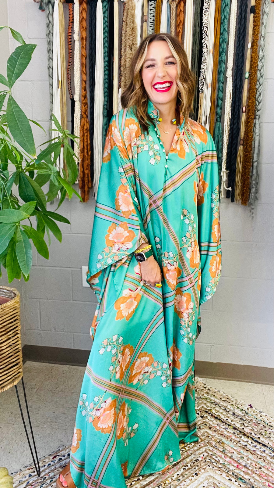 Lady Love Satin Kaftan