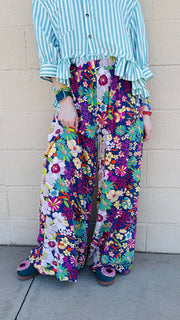 Garden Party Floral Wide Leg Pant