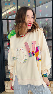 All for Love Patchwork Pullover