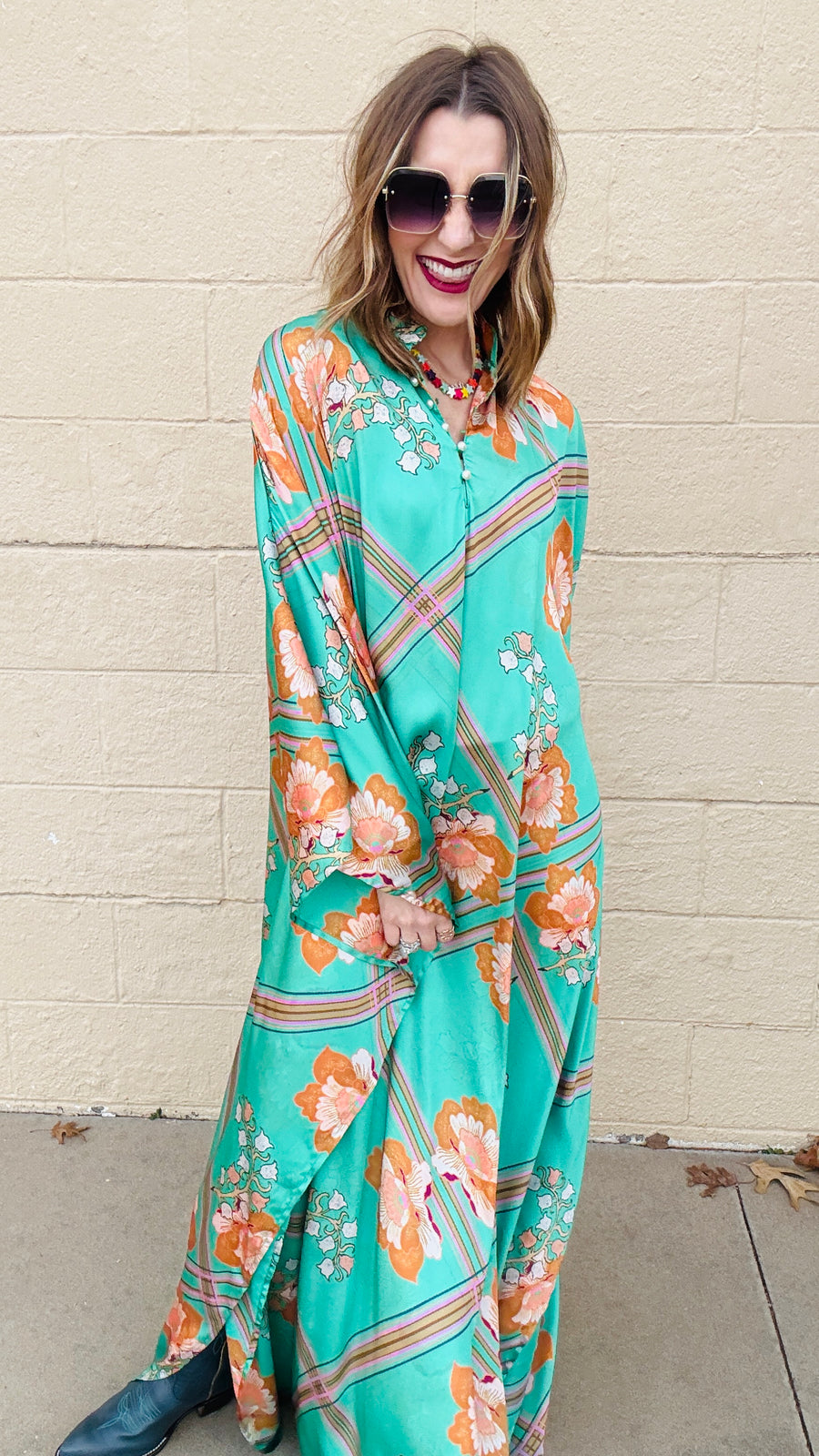 Lady Love Satin Kaftan