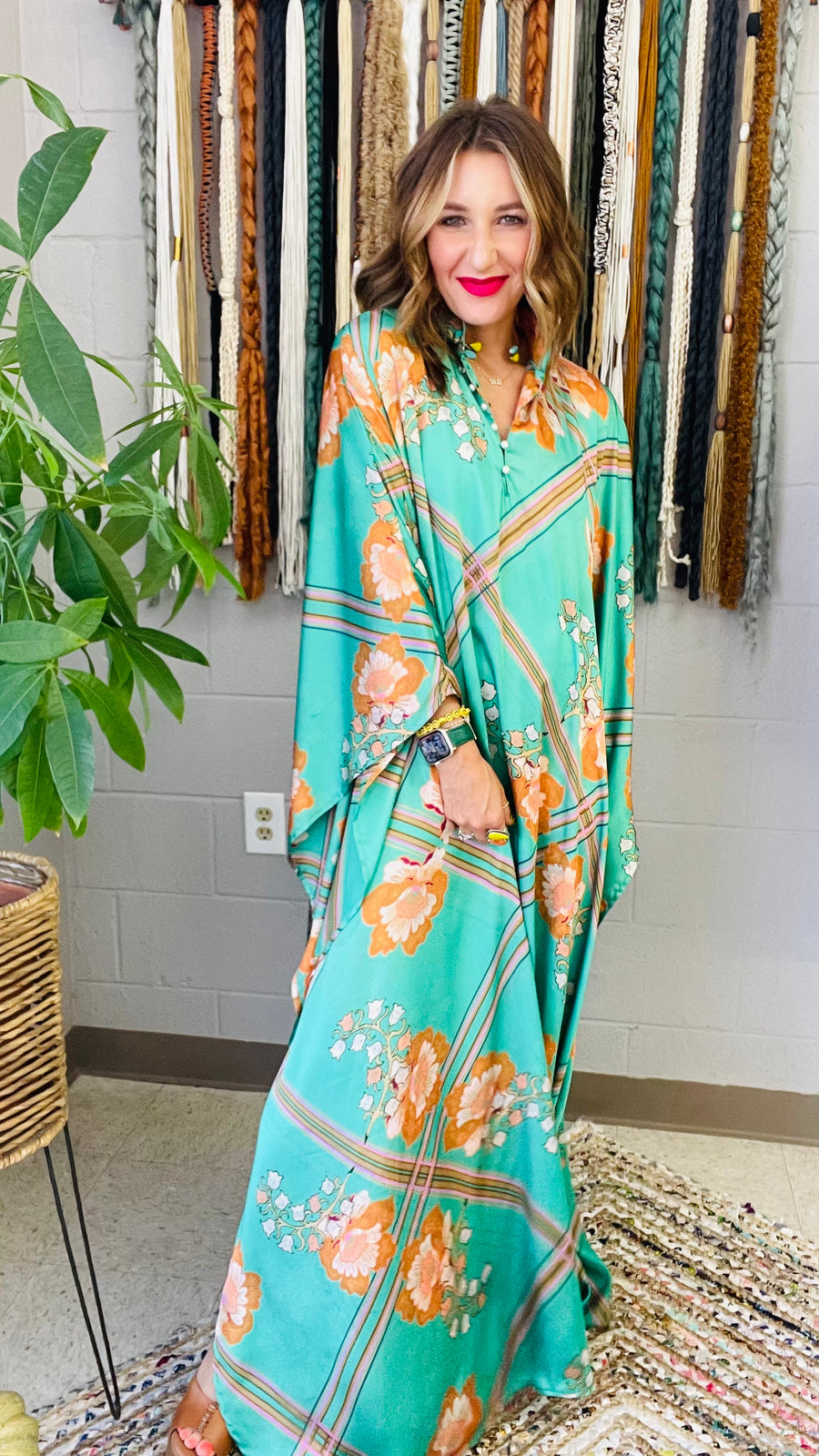 Lady Love Satin Kaftan