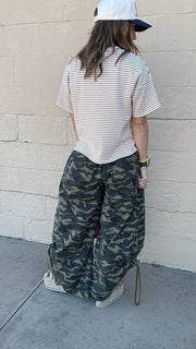 Stealth Mode Wide Barrel Leg Camo Pants