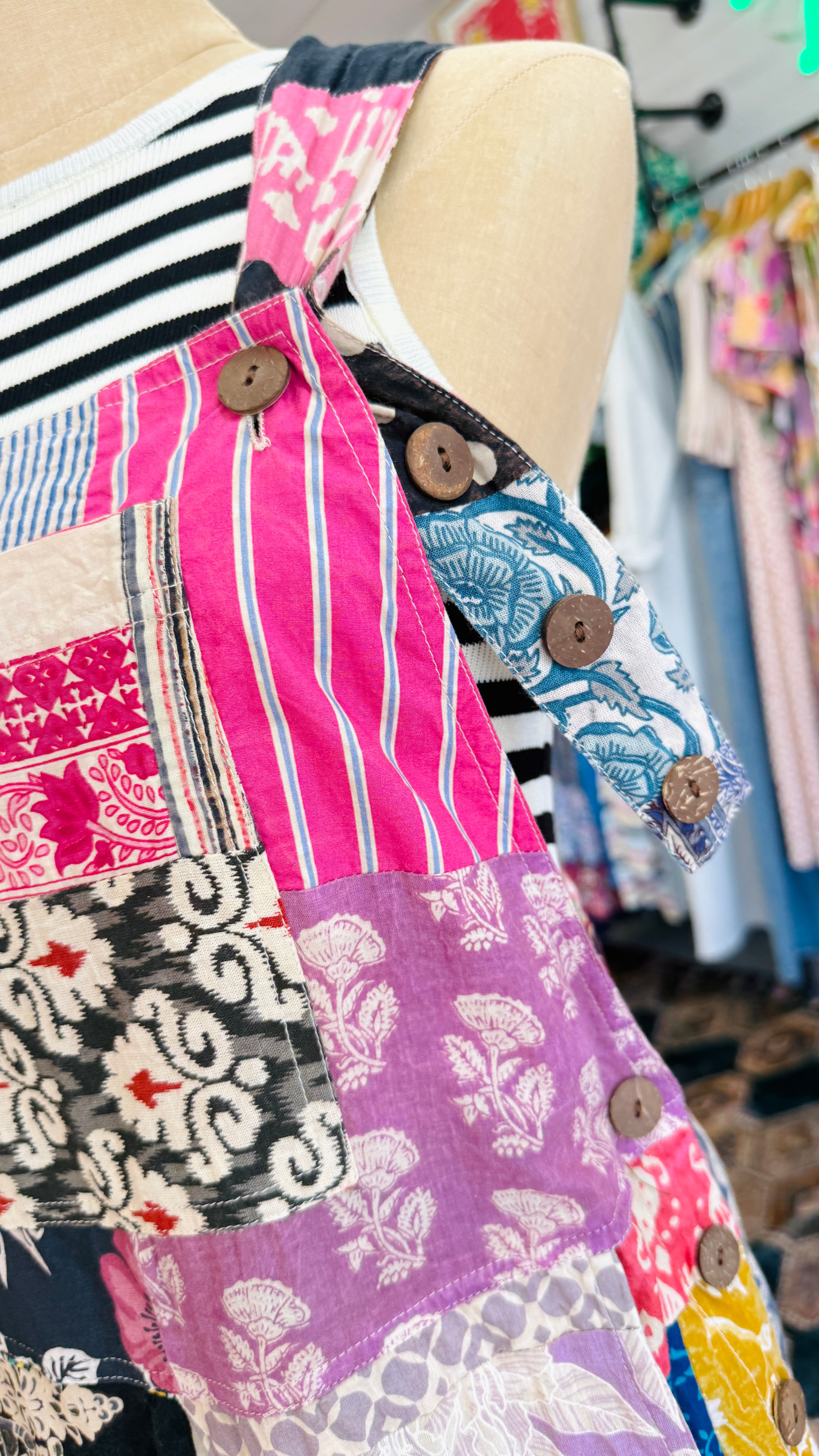 Joyride Patchwork Overalls