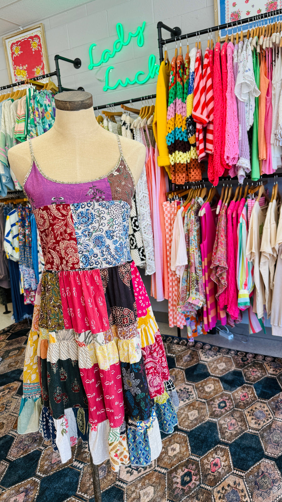 Floral Mosaic Sundress