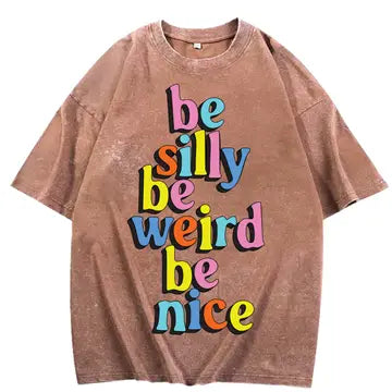 Be You Acid Wash Tee