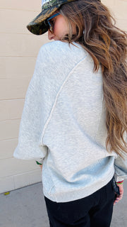 Cloud Comfort Pullover- Heather Oatmeal