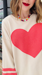 The Love Game Oversized Heart Top