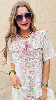 Sun Meadow Waffle Weave Shirt