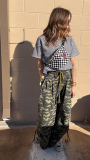 Stealth Mode Wide Barrel Leg Camo Pants