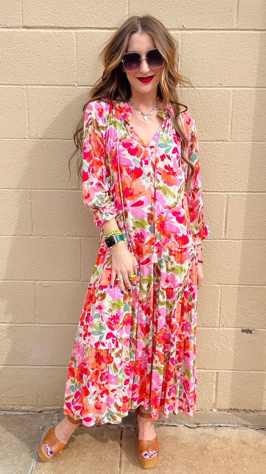 Sunset Bloom Maxi Dress