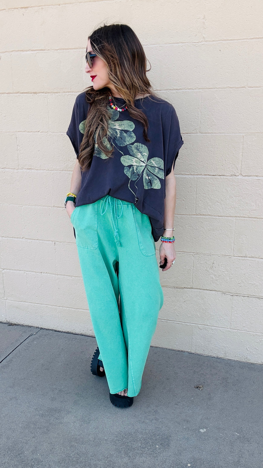Lady Luck Clover Graphic Tee