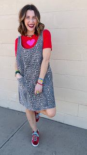 Heartbreaker Knit Tee- Red & Pink