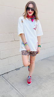 Fierce & Flirty Satin Track Shorts