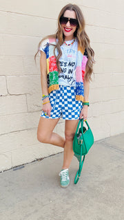Prism Patchwork Tie-Front Vest