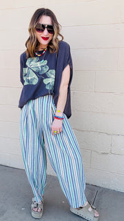 Sundrenched Striped Pants