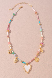 Pastel Heartfelt Charm Necklace