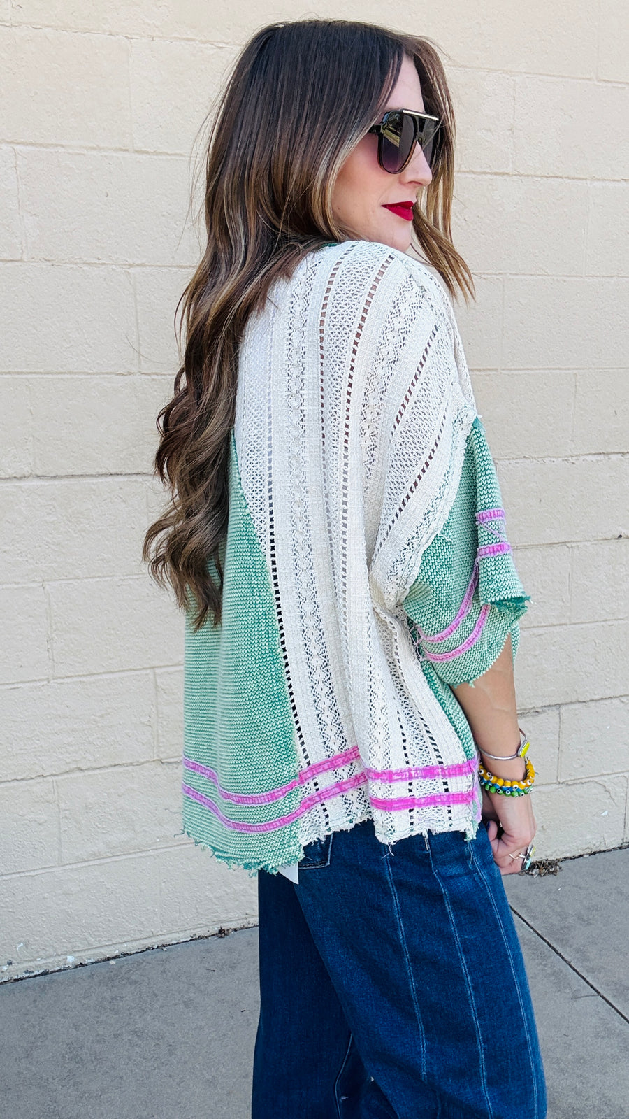 Vintage Varsity Lace Top