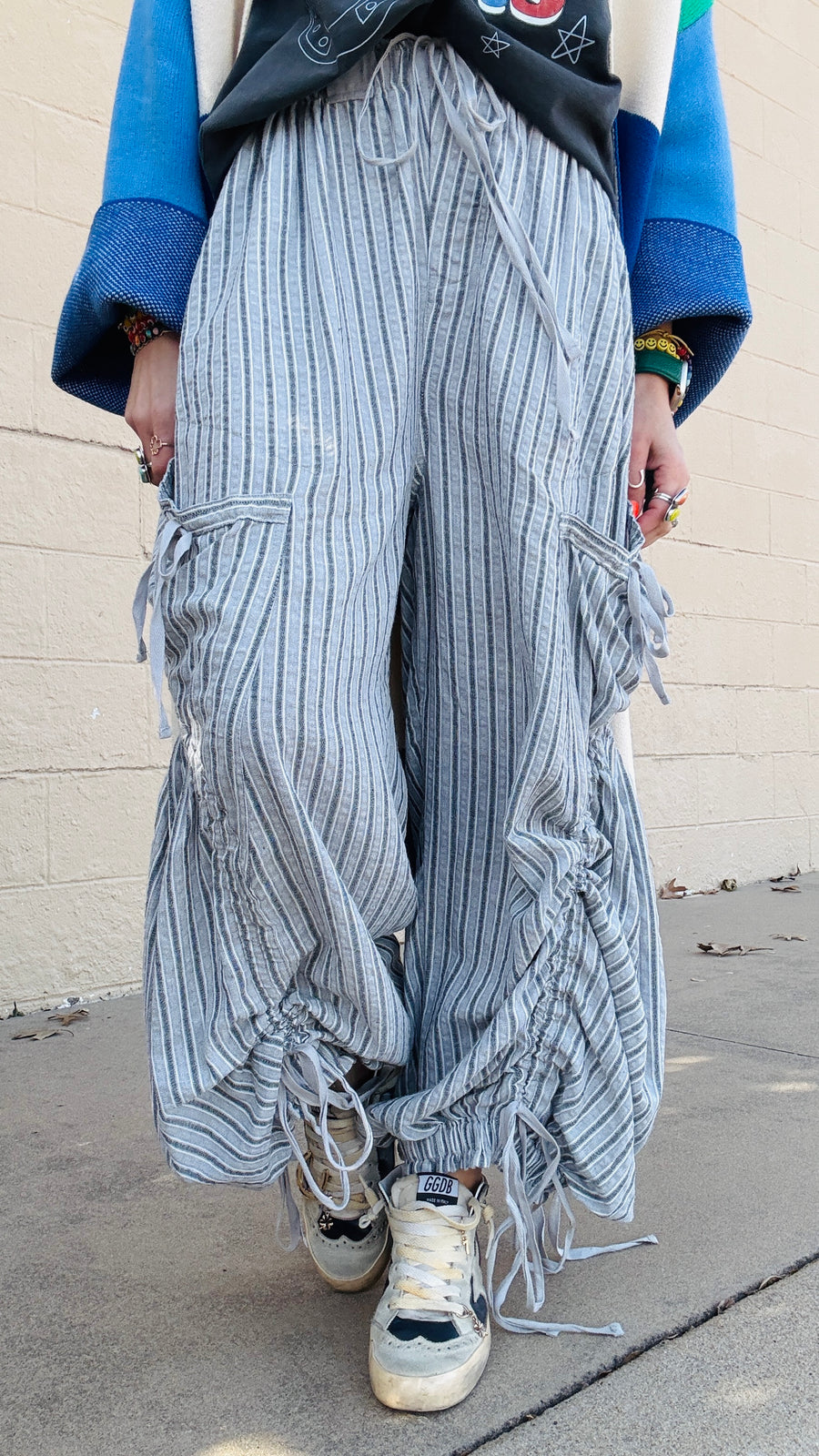 Casual Vibes Striped Harem Pants