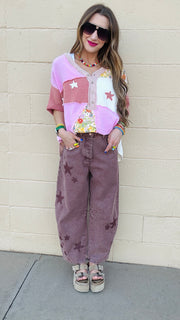 Starlit Bloom Gauze Top