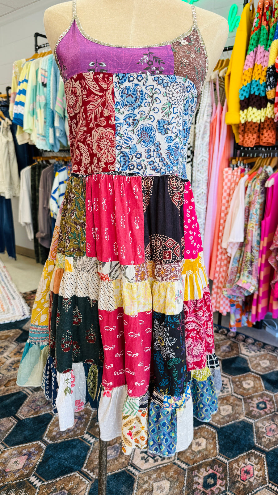 Floral Mosaic Sundress