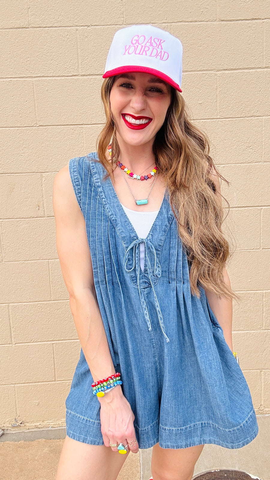Easy Vibe Denim Romper