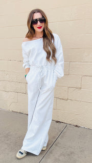 Luxe Comfort One-Shoulder Jumpsuit