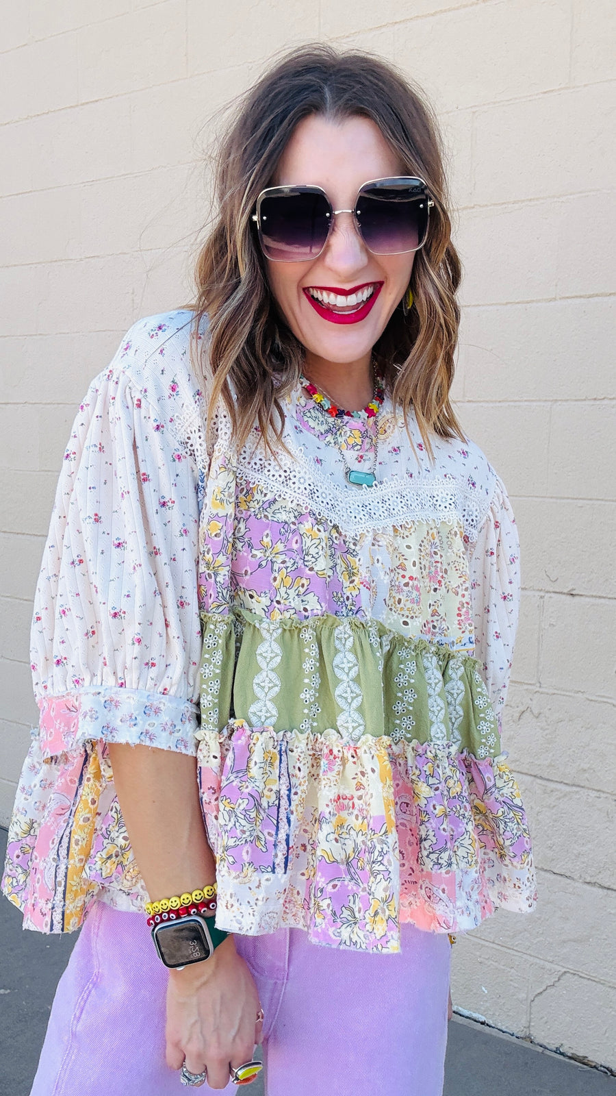 Garden Whimsy Tiered Top