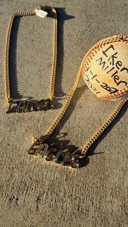 Game Day Gold Plated Necklace - Eagle or Bulldog