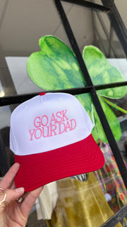 Go Ask Your Dad Canvas Trucker Hat