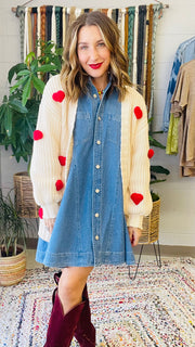 Wrapped in Love Heart Detail Cardigan