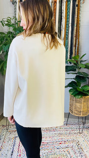 Back To The Basics Long Sleeve Top- Beige