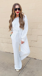 Luxe Comfort One-Shoulder Jumpsuit