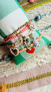 Lucky Charm Beaded Stack