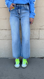 Horizon Cropped Wide-Leg Jeans