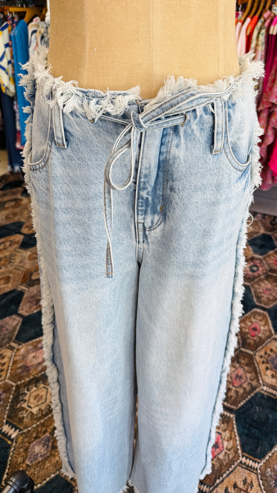 Blue Haze Frayed Jeans
