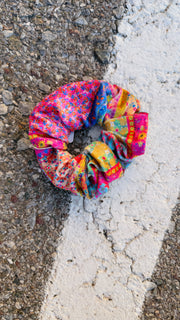 The Everything Scrunchie-Patchwork Floral